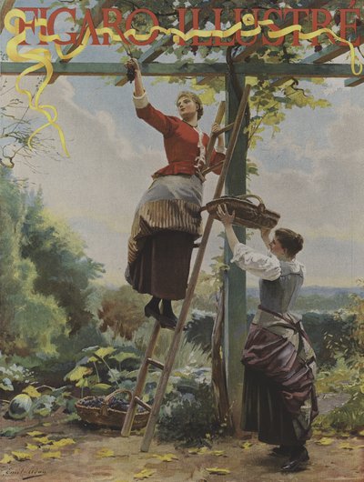 Portada de Le Figaro Illustré, octubre 1891 de French School